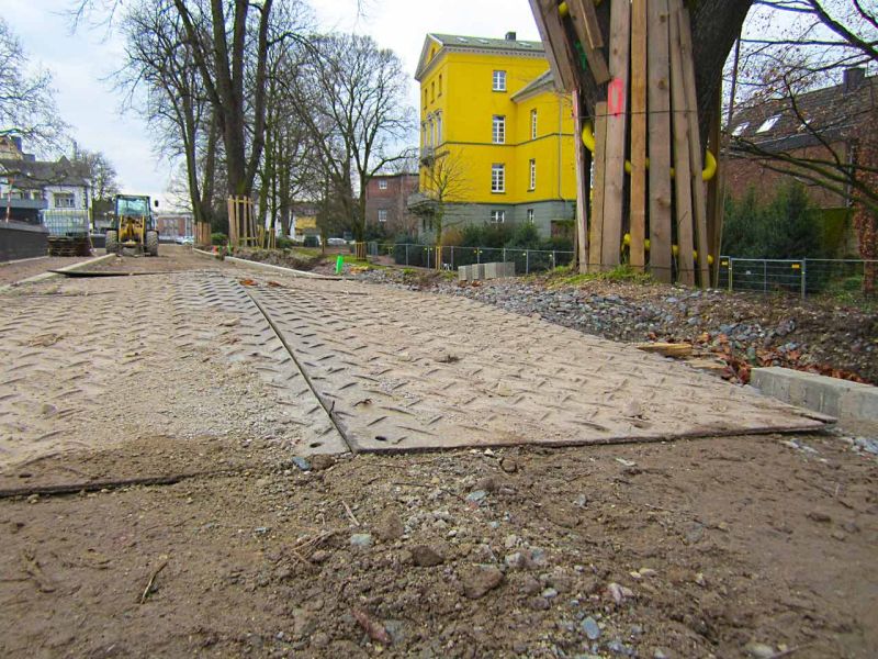 Sanierung einer Deichanlage - Wurzelschutz / Baumwurzelschutz