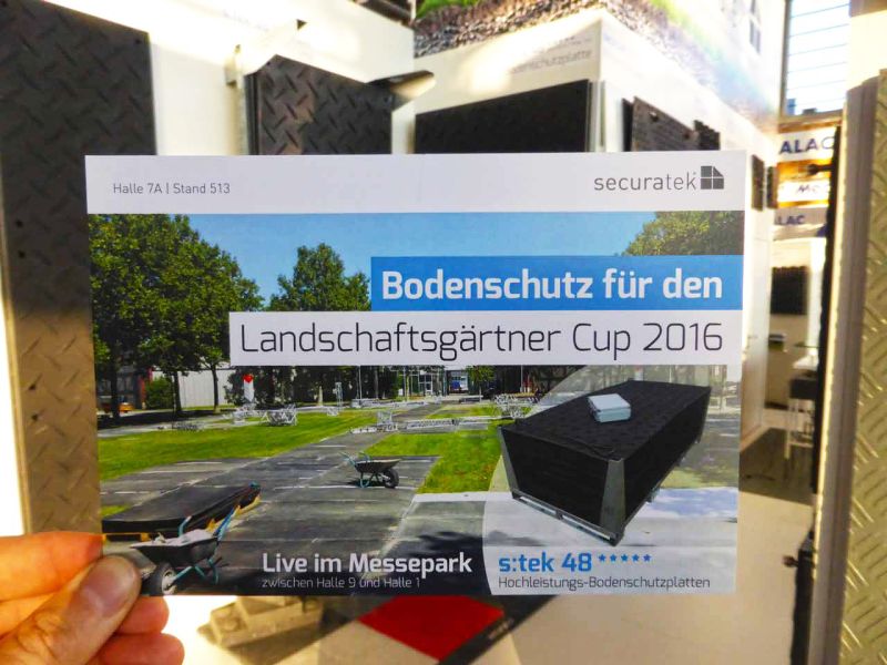 Galabau 2016 in Nürnberg, Halle 7A Stand 513