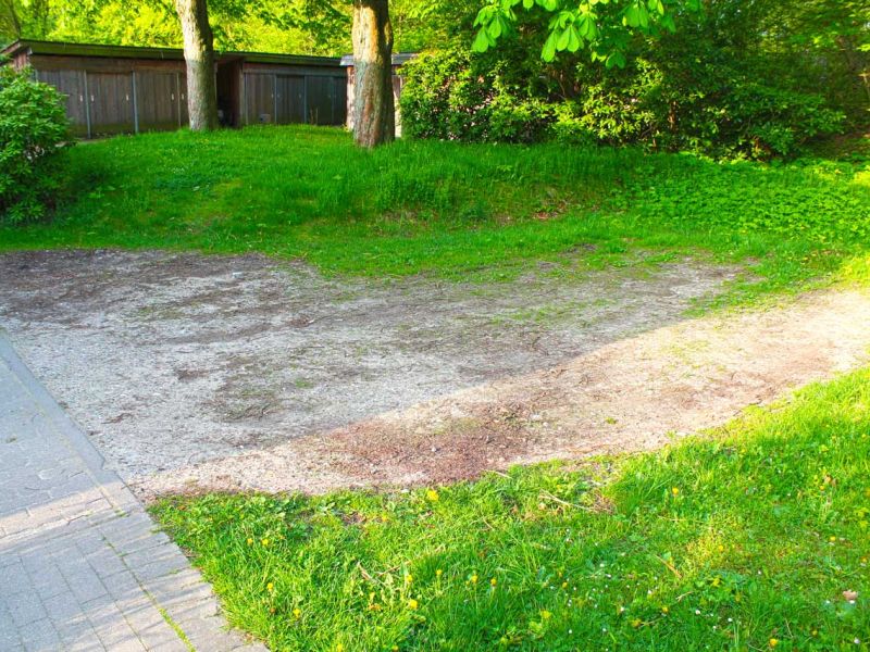 Verlegung des Rasengitter RG24 ohne Unterbau für eine Stellplatz und Wendefläche