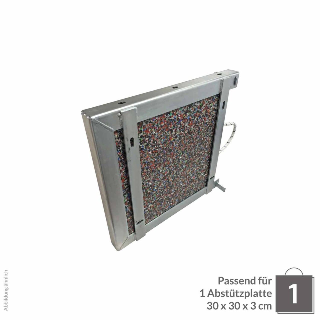 Abstützplattenhalterung Einzel 300x300x30cm