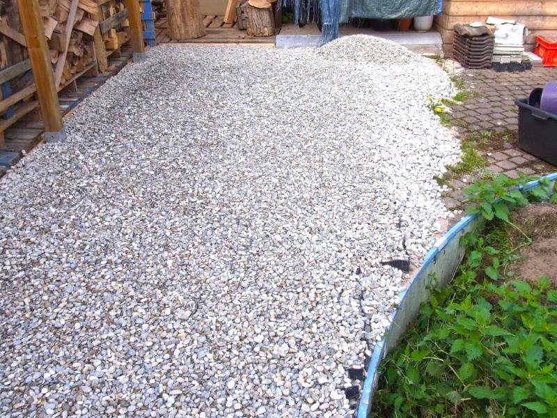 Befestigung eines Gartenweg ohne Unterbau mit Bodengitter BG50