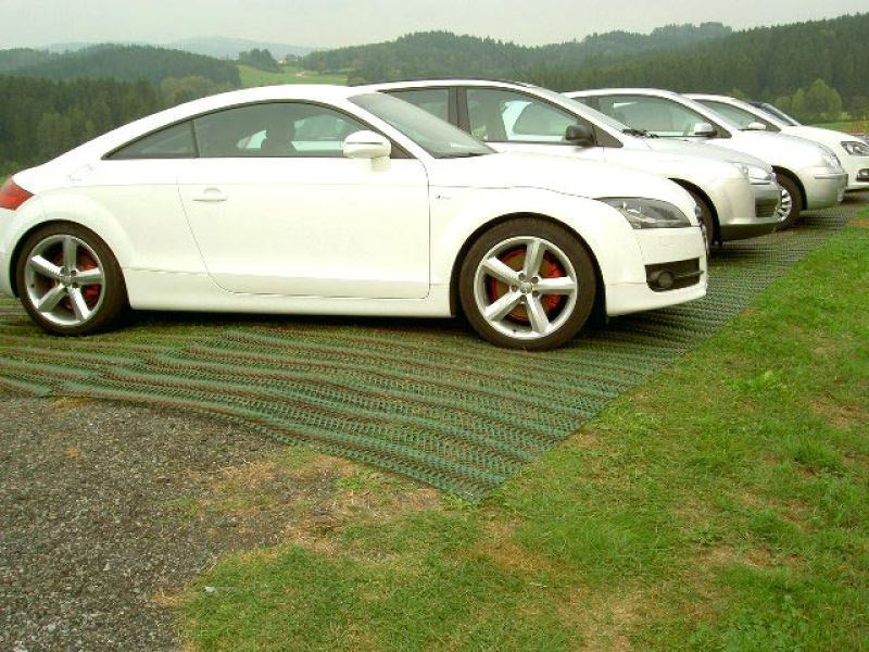 Rasennetz RN zur Rasenverstärkung der Ausstellungsfläche eines Autohauses