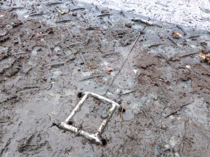 Mobile Baustraße als Bodenschutz bei Kettenfahrzeugen