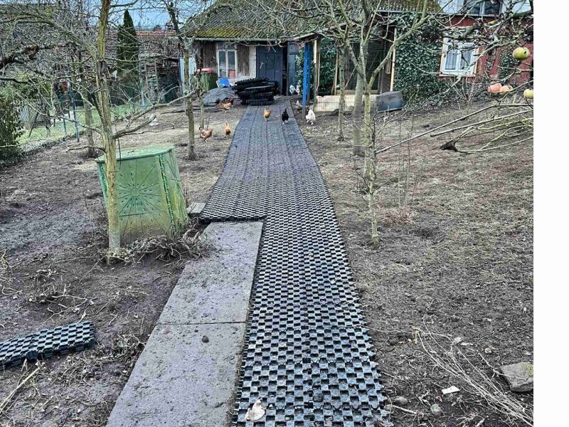 Sind Paddockplatten, die den Boden befestigen und abdecken, eine sinnvolle Lösung gegen das Aufwühlen und Scharren von Hühnern? Kurz und Knapp...