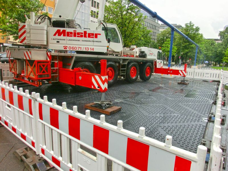 Bodenschutz für das Wolkenkratzer Festival in Frankfurt/Main