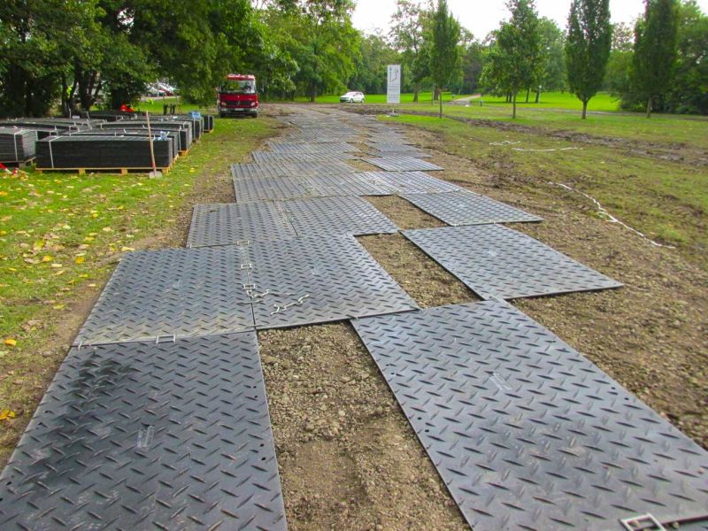 Mobile Fahrstraße für den IAA Besucherparkplatz Frankfurt