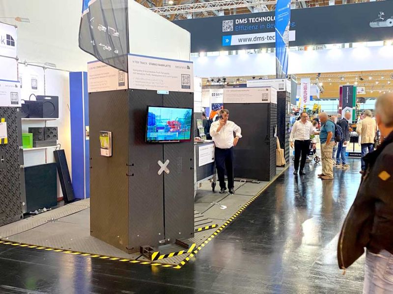 Securatek, Aussteller für Fahrplatten und Bodenschutzplatten auf der Galabau Messe 2022 in Nürnberg