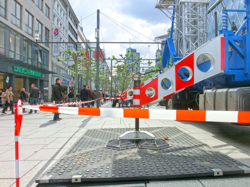 Bodenschutz für das Wolkenkratzer Festival in Frankfurt/Main