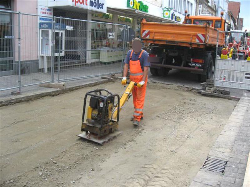 Kieswaben KW50 zur Herstellung eines tragfähigen Straßenunterbau