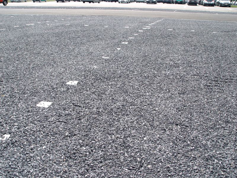 Herstellung eines unversiegelten Parkplatz mit dem Bodengitter BG50