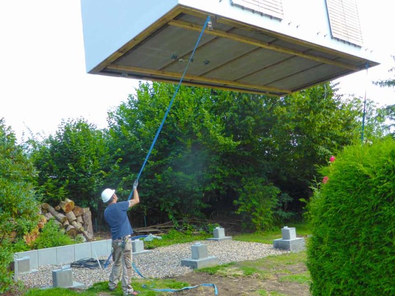 Mobile Baustrasse Modul Haus 13 referenz