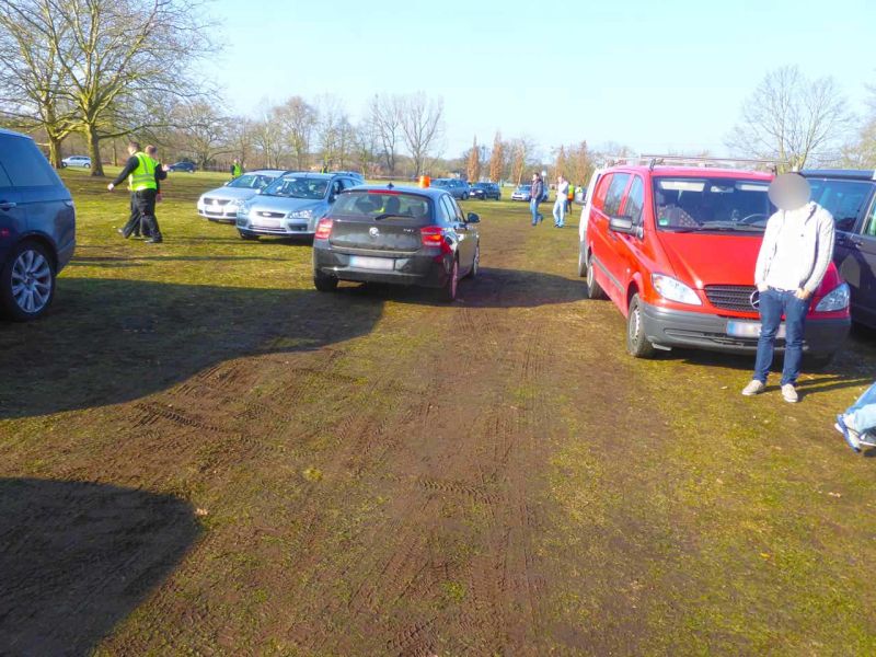 Fahrplatten für den Besucherparkplatz der ISH Messe 2015 in Frankfurt