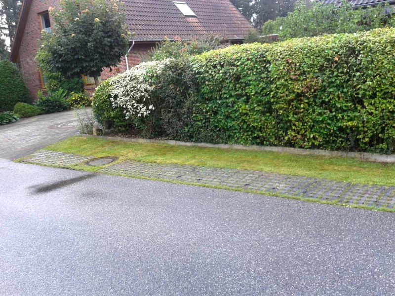 Rasengitterstein RGS35 zur Bankettbefestigung eines Grünstreifen bzw. Rasen