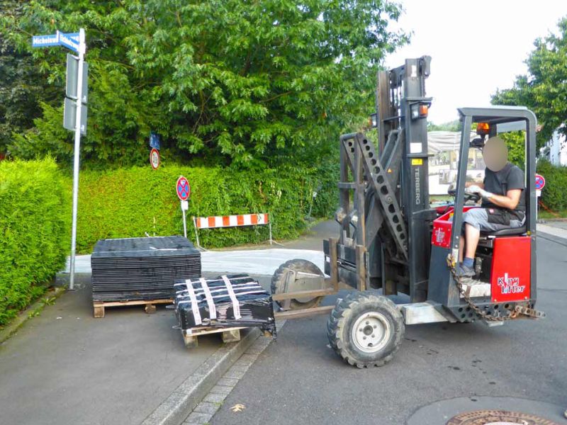 Mobile Baustrasse Modul Haus 60 referenz