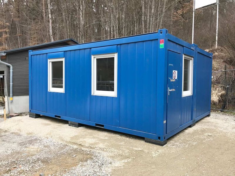 Unterlegplatten für Bürocontainer zum nivellieren und ausgleichen unterschiedlicher Höhen