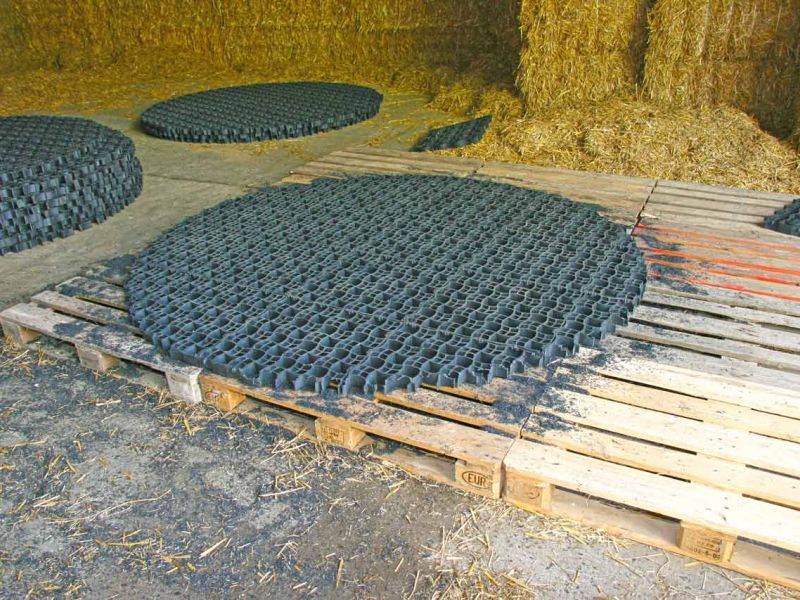 Verwendung des Bodengitter BG50 im Entschwefler einer Biogasanlage mit Rindergülle