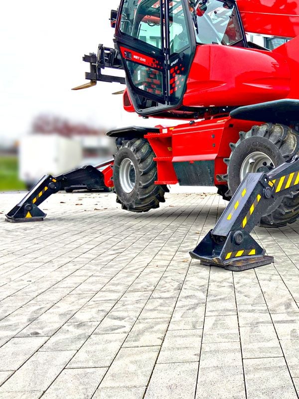 Abstütztechnik mit Lastverteilplatten aus Kunststoff