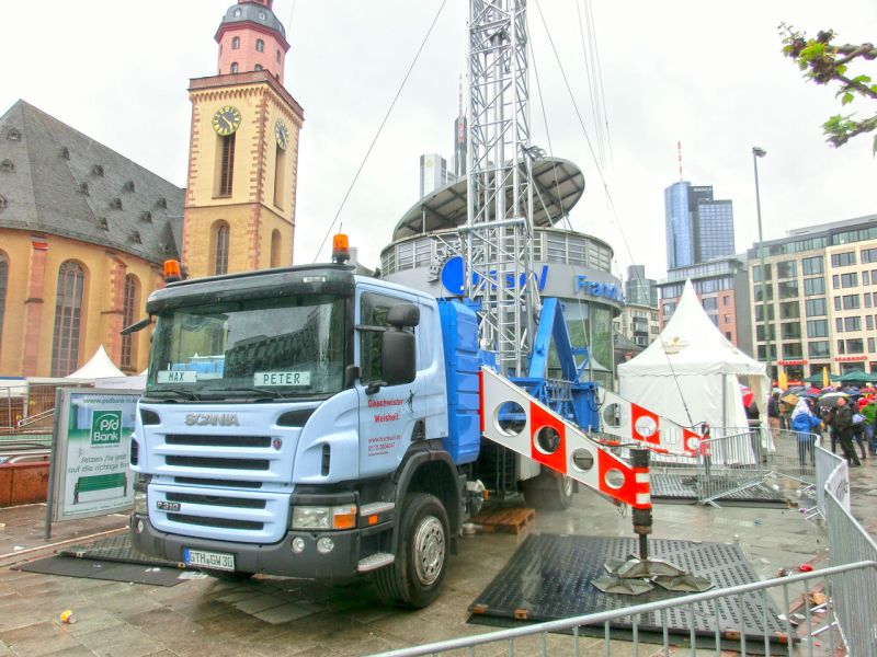 Bodenschutz für das Wolkenkratzer Festival in Frankfurt/Main