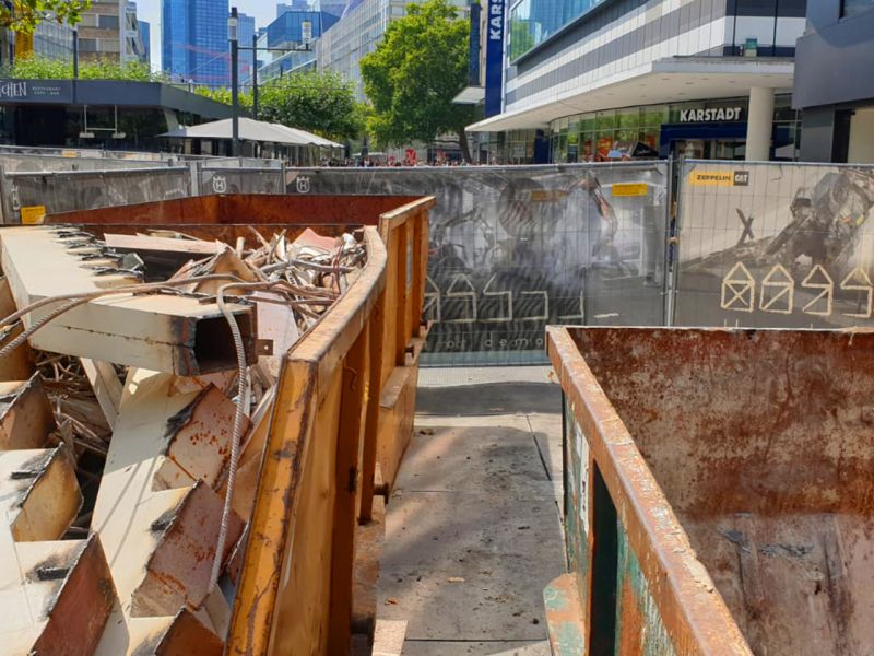 Folgeartikel zum Großprojekt auf der Frankfurter Zeil mit x:tek 46, v:tek 12 und BM22 als ganzheitliche Bodenschutzlösung