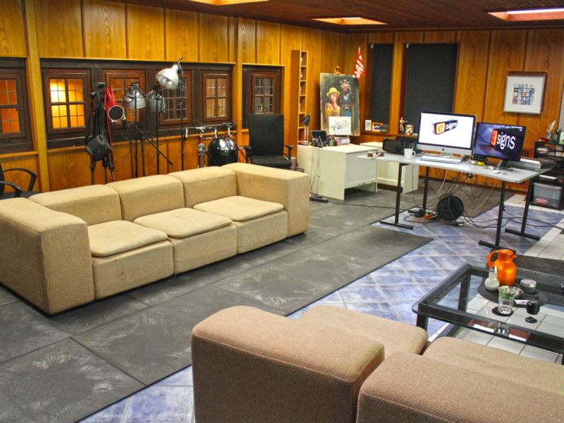 Dekorative Neugestaltung eines Bürobodens mit den Bodenmatten BM11