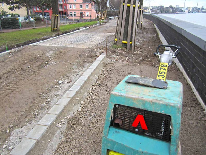 Sanierung einer Deichanlage - Wurzelschutz / Baumwurzelschutz