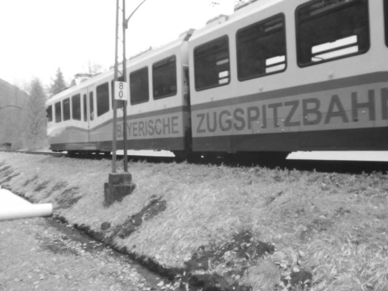 Baustraße im Gleisbau – Zugspitzbahn in Garmisch-Patenkirchen