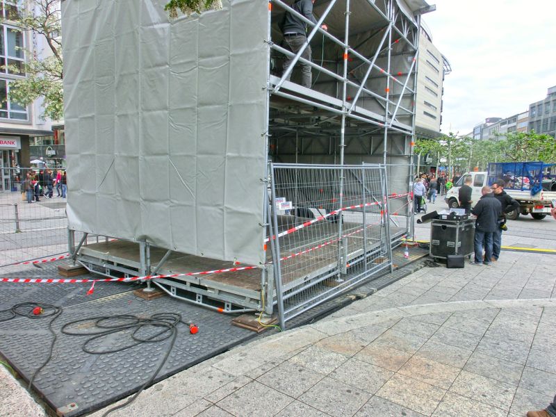 Bodenschutz für das Wolkenkratzer Festival in Frankfurt/Main