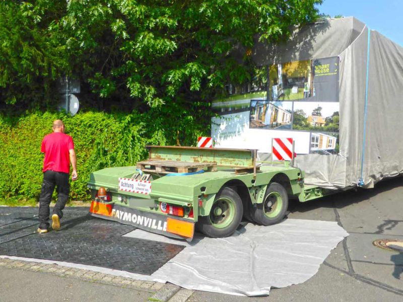 Mobile Baustrasse Modul Haus 37 referenz