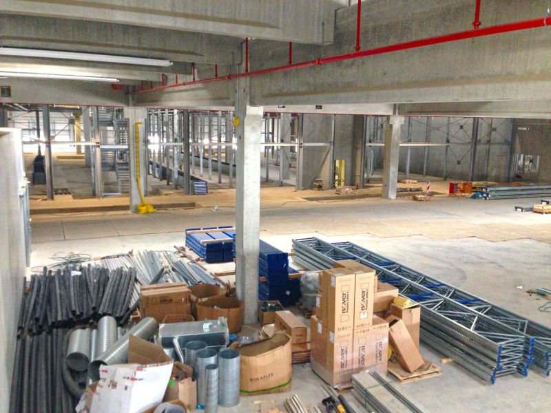 Fahrplatten als Bodenschutz - Neubau Hochregallager 2/2