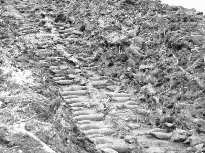 Baustraße im Gleisbau - Zugspitzbahn in Garmisch-Patenkirchen