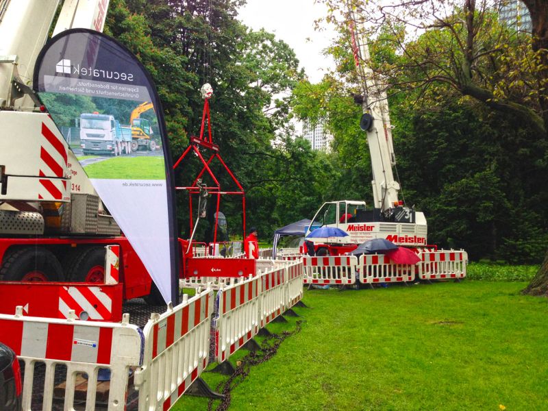 Bodenschutz für das Wolkenkratzer Festival in Frankfurt/Main