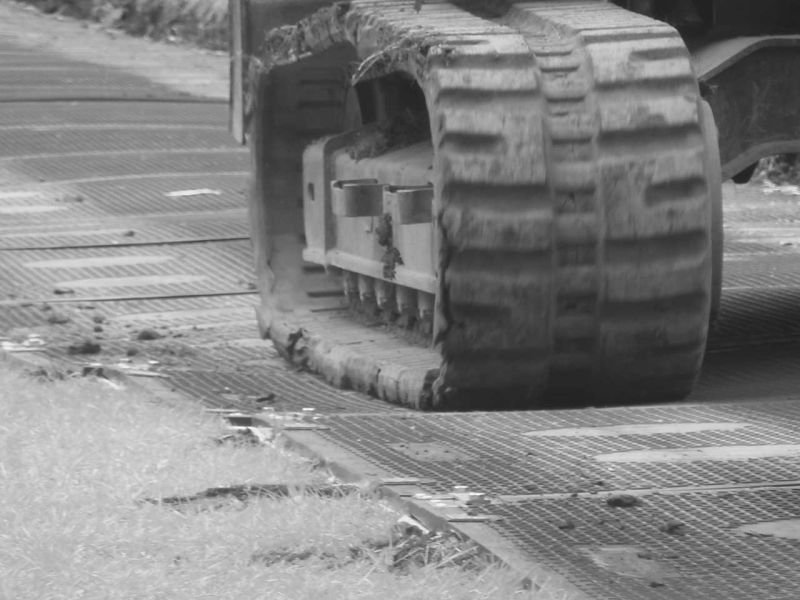 Baustraße im Gleisbau - Zugspitzbahn in Garmisch-Patenkirchen