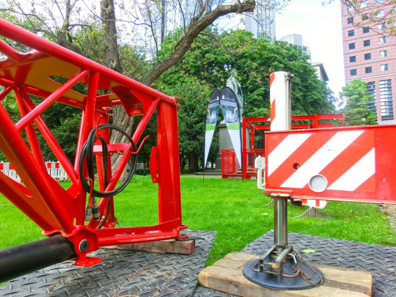 Bodenschutz für das Wolkenkratzer Festival in Frankfurt/Main