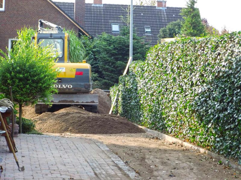 Bodenbefestigung einer begrünten Carport-Zufahrt mit dem Bodengitter BG50