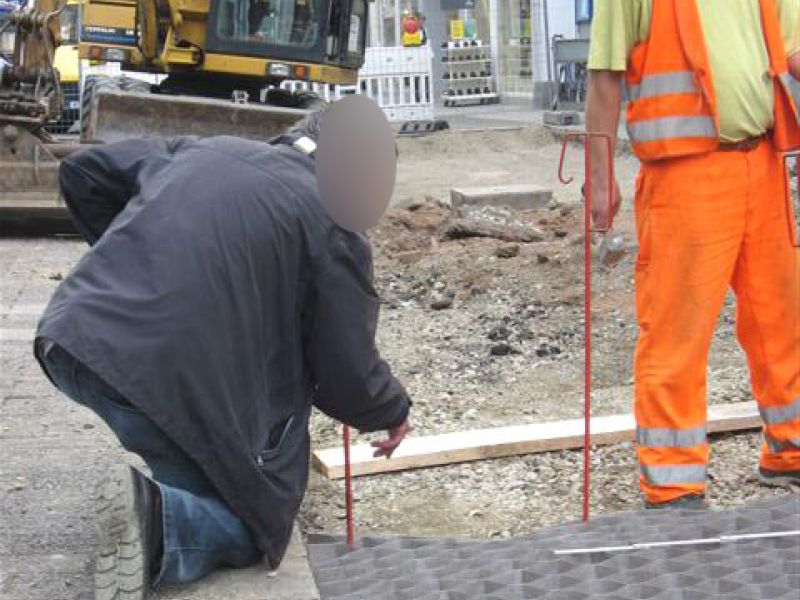 Kieswaben KW50 zur Herstellung eines tragfähigen Straßenunterbau