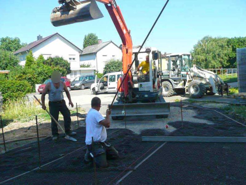 Bodenbefestigung eines Rettungsweg, Feuerwehrzufahrt mit dem Bodengitter BG50