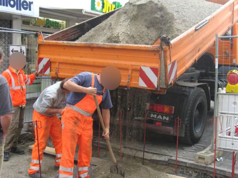 Kieswaben KW50 zur Herstellung eines tragfähigen Straßenunterbau