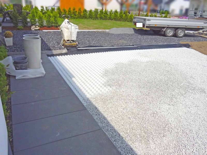 Kiesgitter zur Kiesbefestigung schnell, einfach und günstig selber verlegen