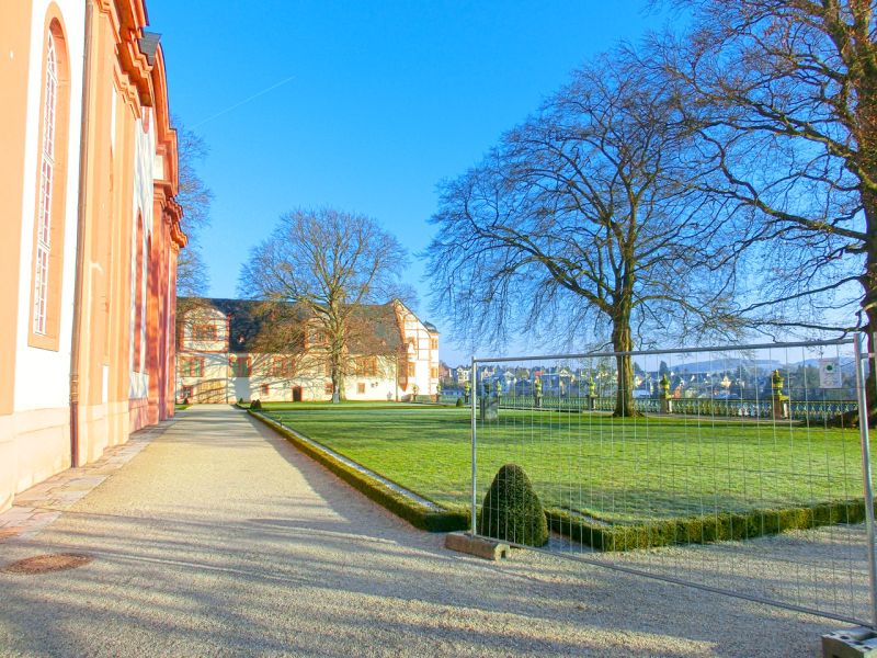 Mobile Baustraße im Schlosspark Weilburg