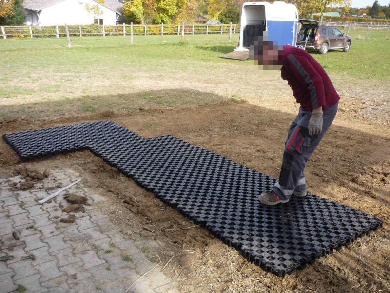 Paddockplatte pp60 für ein Profi Pferde paddock
