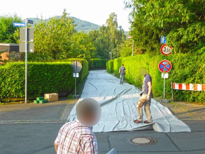 Mobile Baustrasse Modul Haus 65 referenz