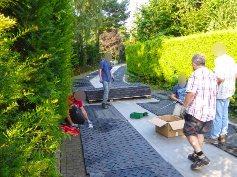 Mobile Baustrasse Modul Haus 46 referenz