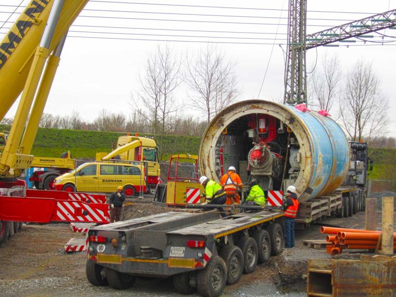 Schwerlast Baustraße zur Traglastverteilung (150t LKW)