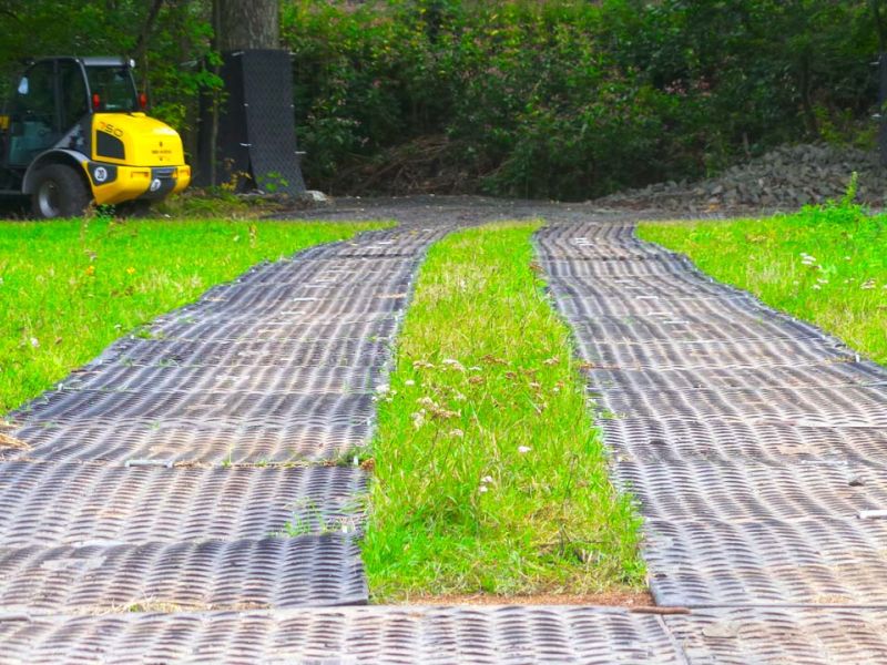 Mobile Baustraße als Zufahrtslösung für die DB Netz AG