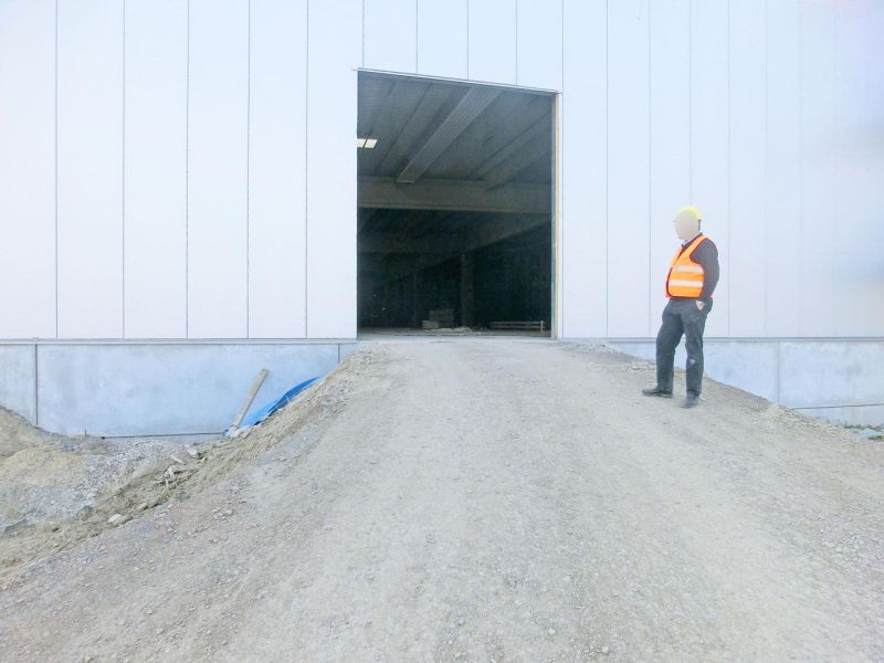 Fahrplatten als Bodenschutz - Neubau Hochregallager 2/2