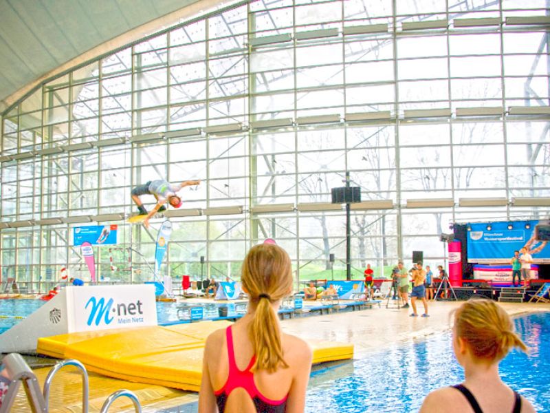 Bodenschutz für ein Sportevent in der Olympiahalle München