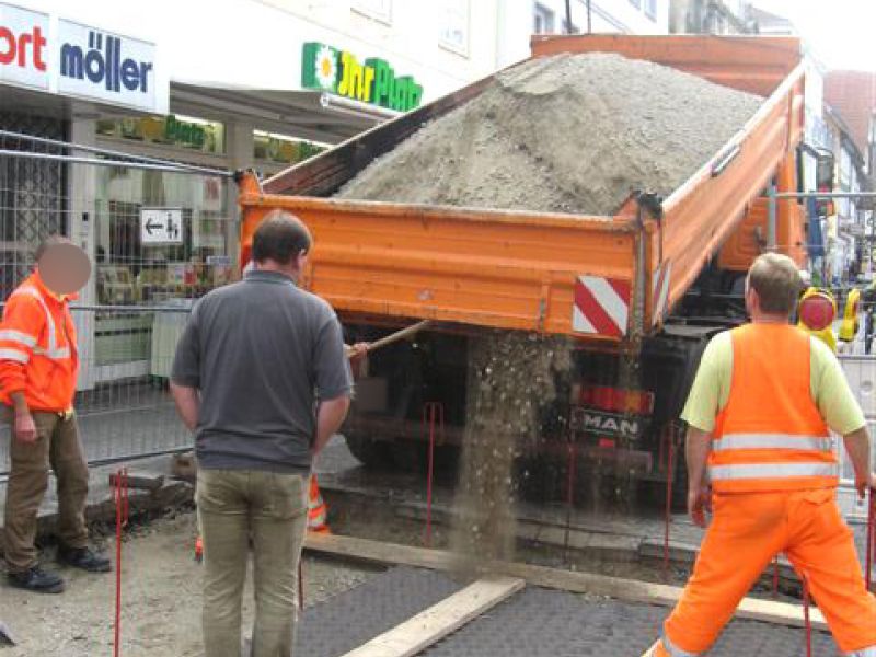 Kieswaben KW50 zur Herstellung eines tragfähigen Straßenunterbau