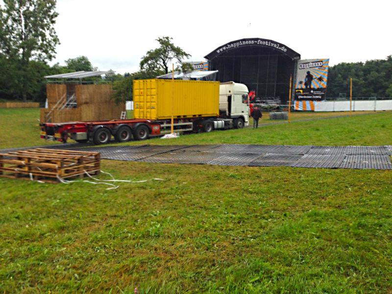 Mobile Fahrstraße für ein Open-Air-Event / Festival