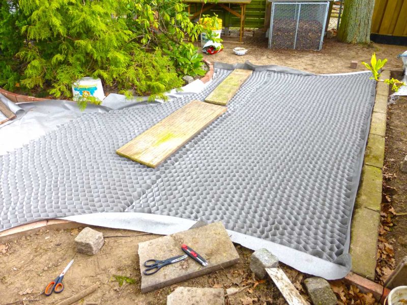 Anlegen eines stabilisierten Kiesweg und Gartenweg mit den Kieswaben KW50