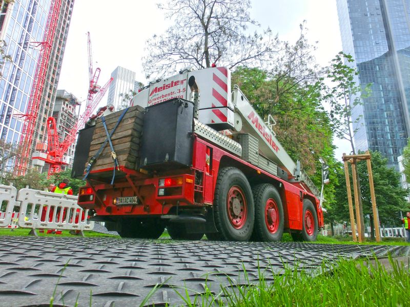 Bodenschutz für das Wolkenkratzer Festival in Frankfurt/Main